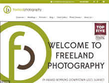 Tablet Screenshot of freelandphotography.com
